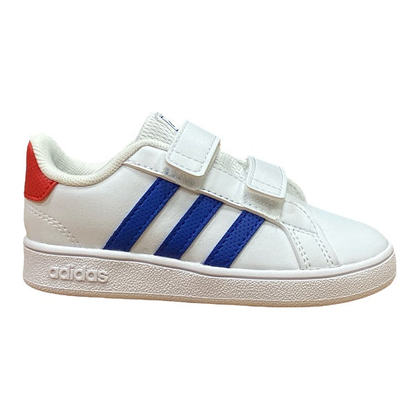 Adidas Grand Court CF I GX5749 white-royal-red kids' sneakers