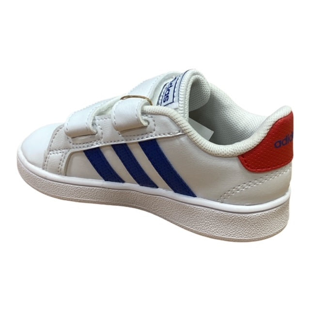 Adidas Grand Court CF I GX5749 white-royal-red kids' sneakers