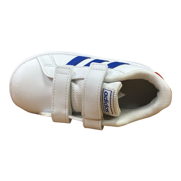 Adidas Grand Court CF I GX5749 white-royal-red kids' sneakers