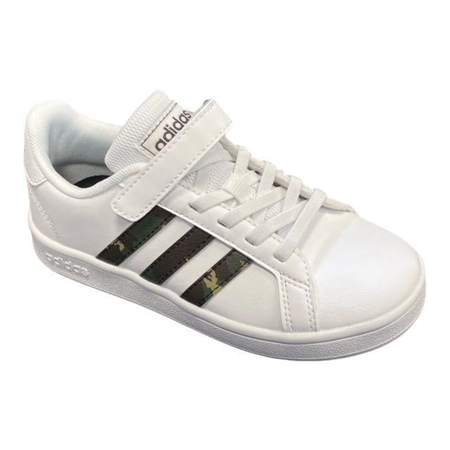 Adidas Grand Court EL C GZ1085 Kids' Sneaker white-camo