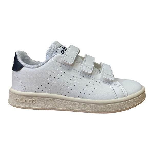 Adidas kids' hook-and-loop sneakers Advantage C FW2589 white-ink blue