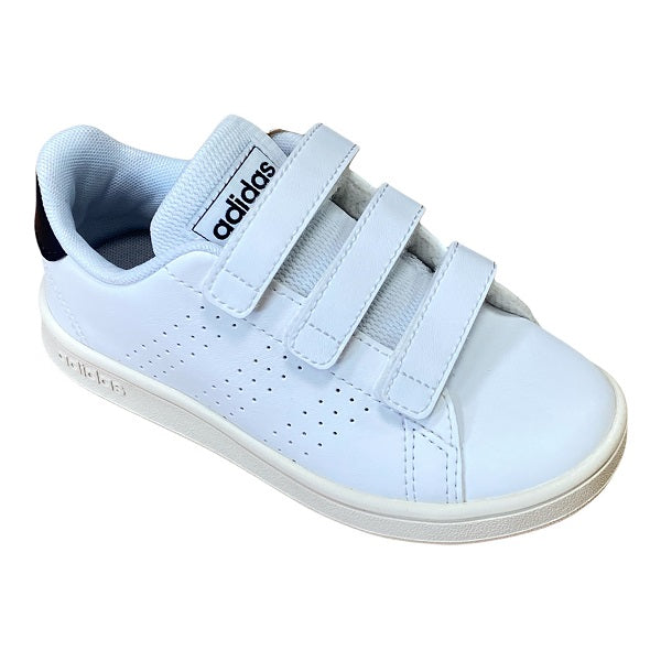 Adidas kids' hook-and-loop sneakers Advantage C FW2589 white-ink blue