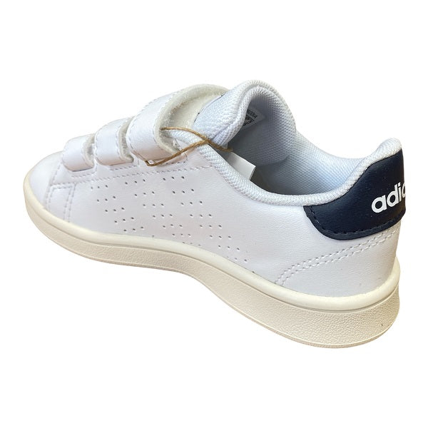 Adidas kids' hook-and-loop sneakers Advantage C FW2589 white-ink blue