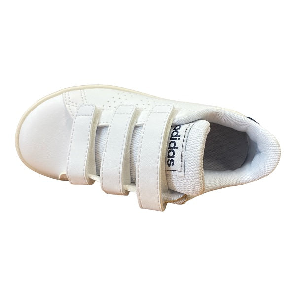 Adidas kids' hook-and-loop sneakers Advantage C FW2589 white-ink blue