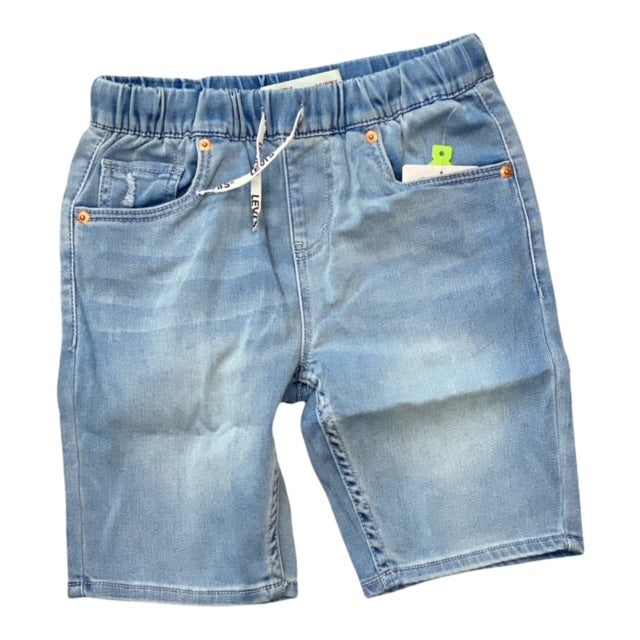 Levi's Kids Bermuda da ragazzo in demin Skinny Dobby Short  9ED613-L0K salt lake