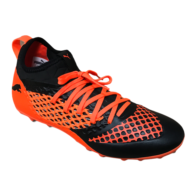Puma Future 2.3 Netfit MG 104833-02 Men's Football Boots Black Orange