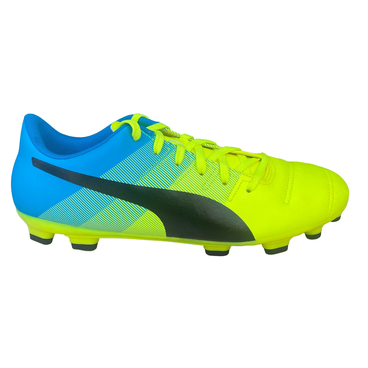 Puma men's evoPOWER 4.3 AG 103538 01 yellow-black-anthracite football boot