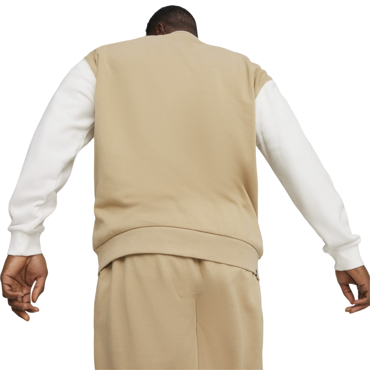 Puma Squad 678971-83 dove fleece bomber jacket