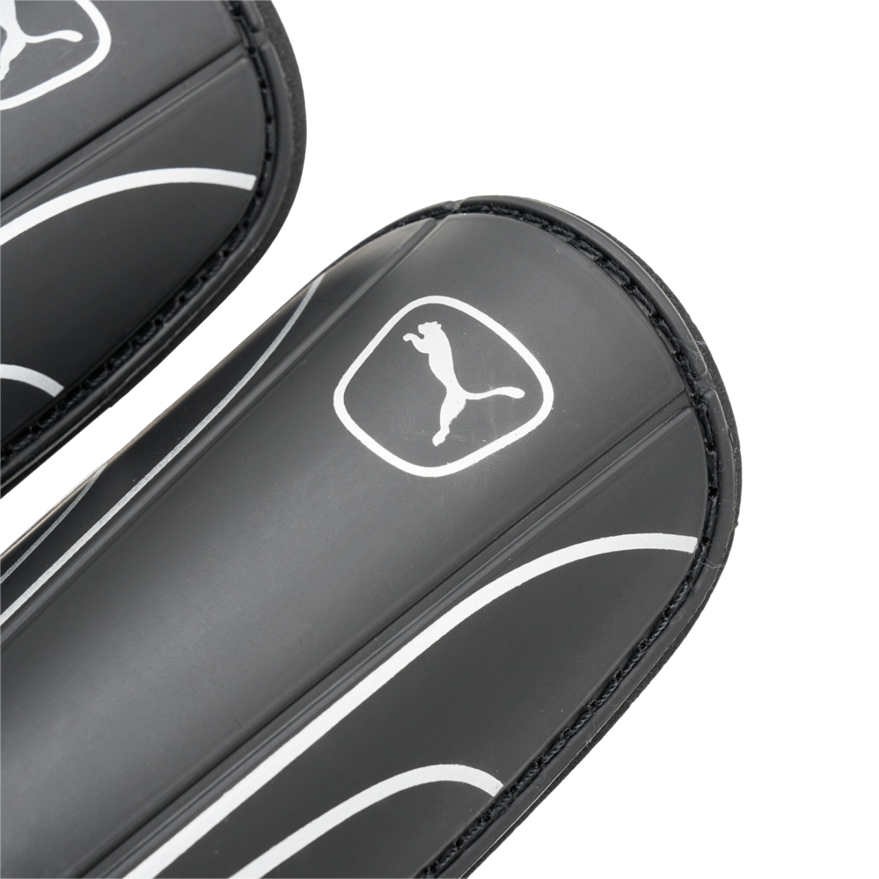 Puma King 030851-02 Black/Silver Football Shin Guards