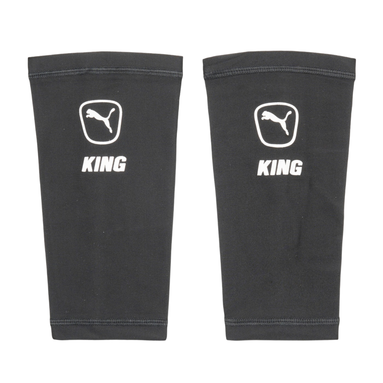 Puma King 030851-02 Black/Silver Football Shin Guards