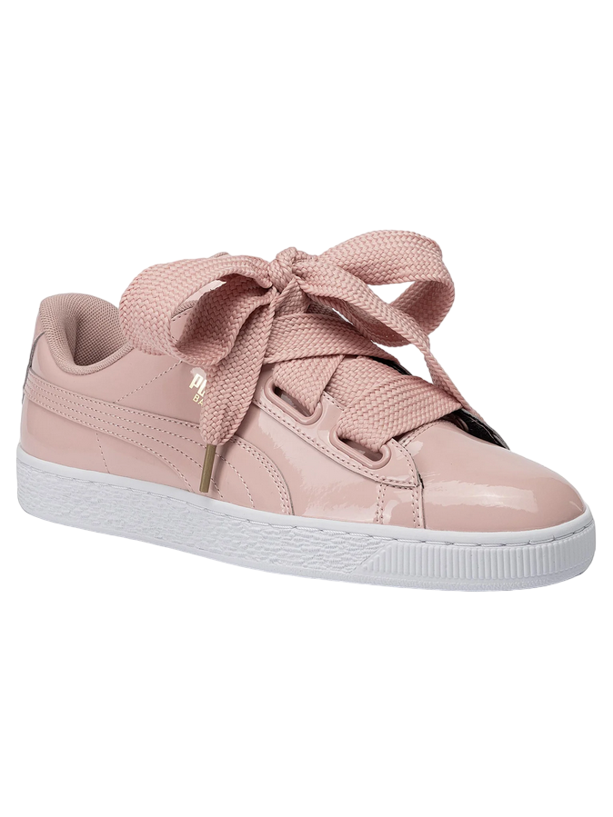 Puma Women's Sneakers Basket Heart Patent 363073 11 Pink