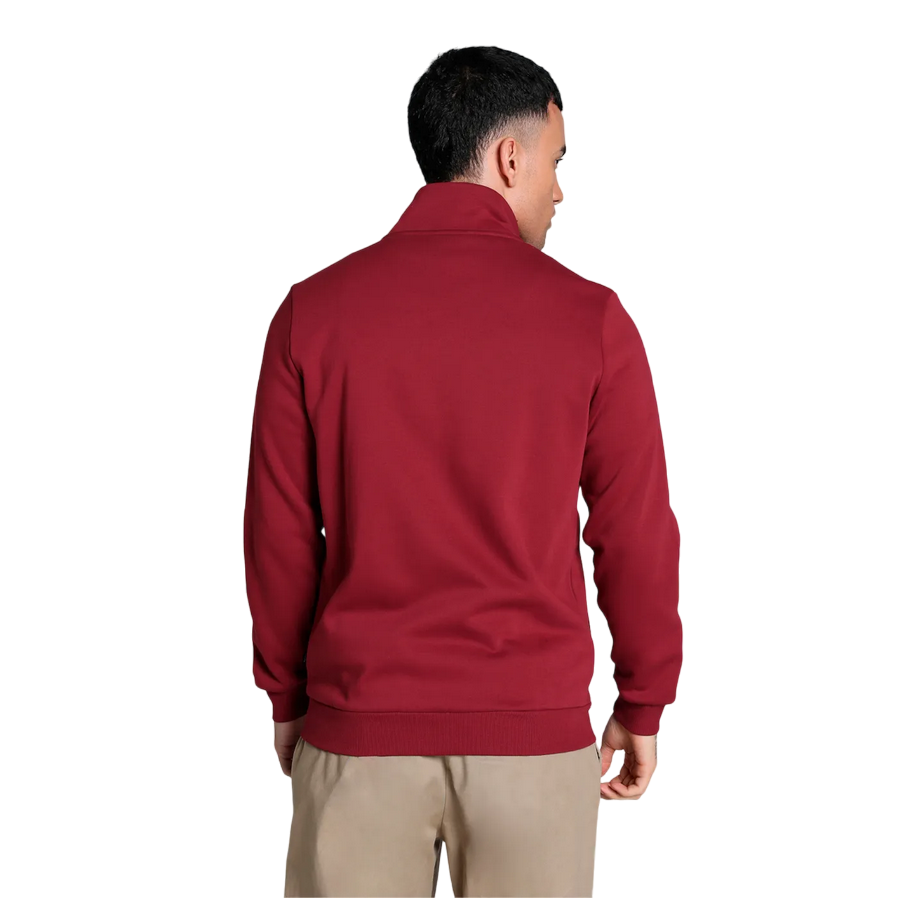 Puma Men's Cotton Tracksuit with Zip Clean Sweat Suit FL 585841-13 Dark Red-Black