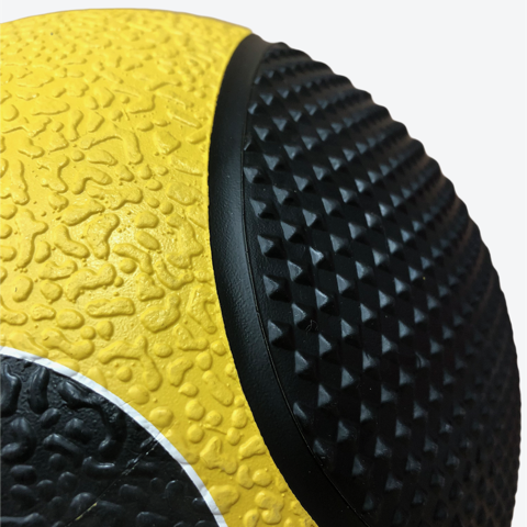 Pure 2Improve Medicine Ball 5kg P2I110030 Ø24cm Yellow Black Rubber