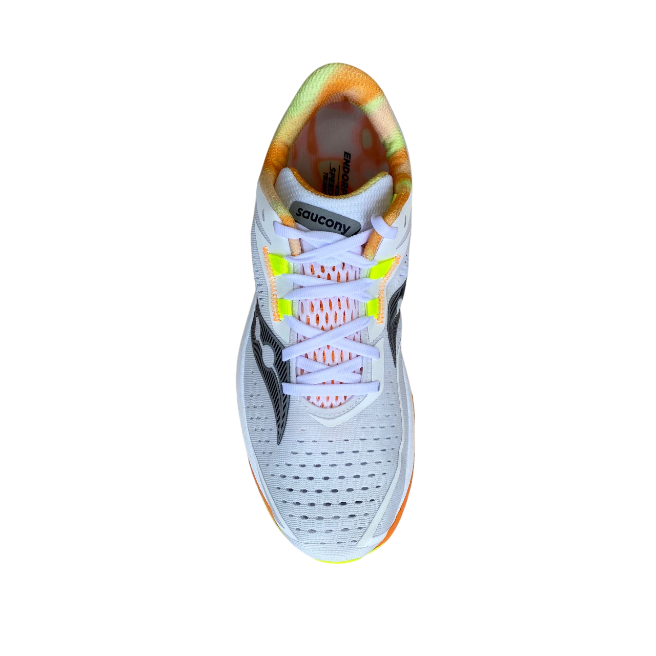 Saucony Endorphin Speed 4 S20940-30 Men's Running Shoes Nylon Plate Race Fast Training White Orange
