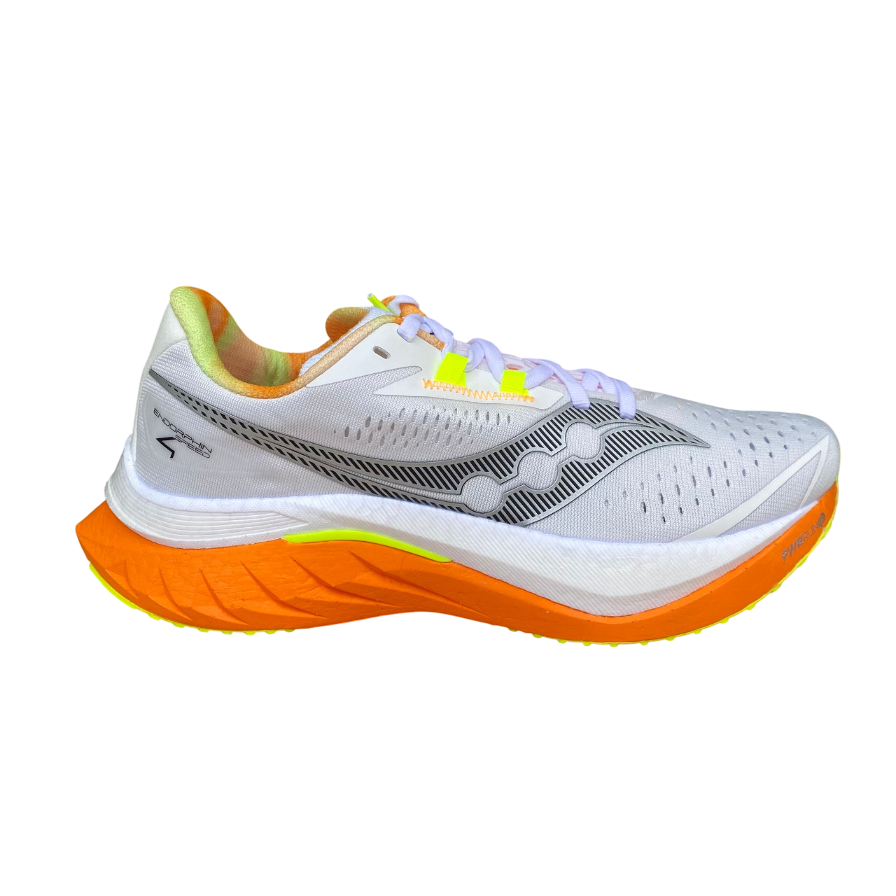 Saucony Endorphin Speed 4 S20940-30 Men's Running Shoes Nylon Plate Race Fast Training White Orange
