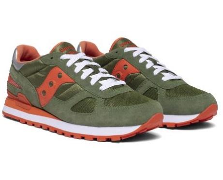 Saucony Shadow Original Lifestyle Sneakers Uomo Verde Arancio - S2108-731