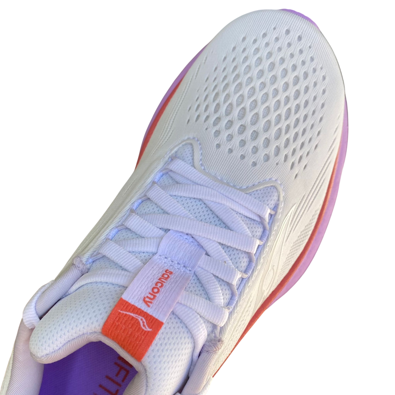Saucony Ride 18 S11000-240 Scarpe Running Donna Bianco-Corallo