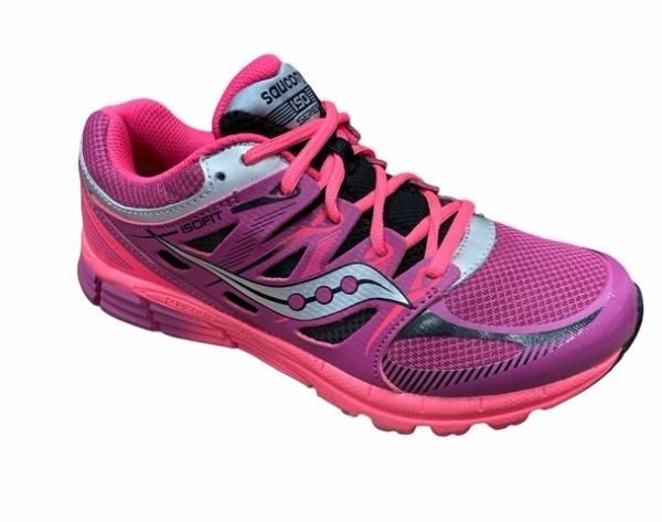 Saucony Zealot - Girl's Running Shoes SY54610 Magenta/Black