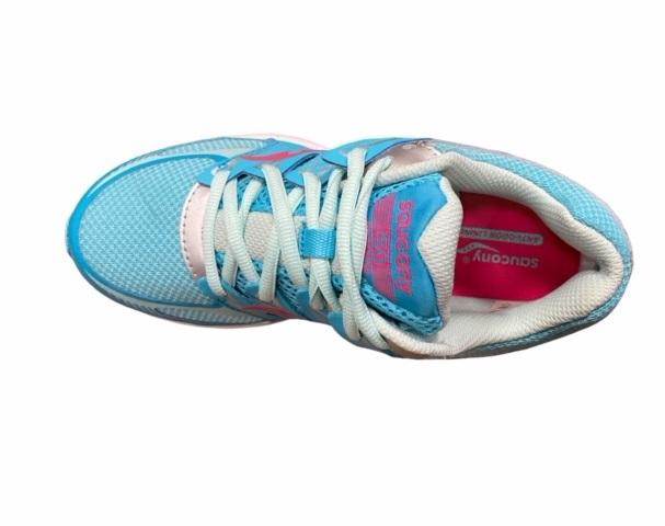 Saucony Zealot SY53672 Junior Running Shoes Turquoise Silver Coral - 044212178461