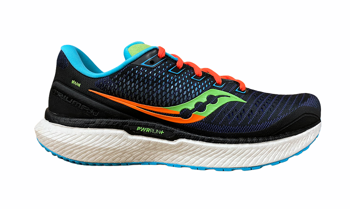Saucony Triumph 18 Men's Running Shoes Black Orange