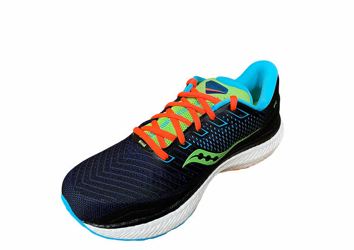Saucony Triumph 18 Men's Running Shoes Black Orange