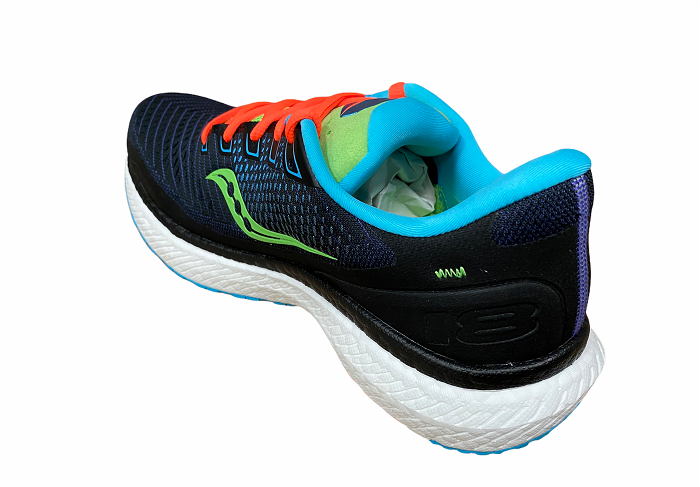 Saucony Triumph 18 Men's Running Shoes Black Orange