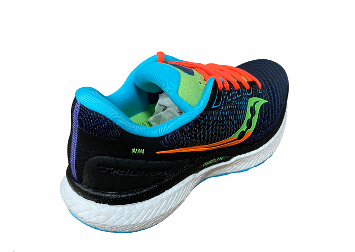Saucony Triumph 18 Men's Running Shoes Black Orange