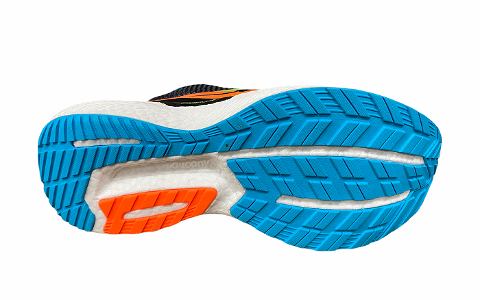 Saucony Triumph 18 Men's Running Shoes Black Orange