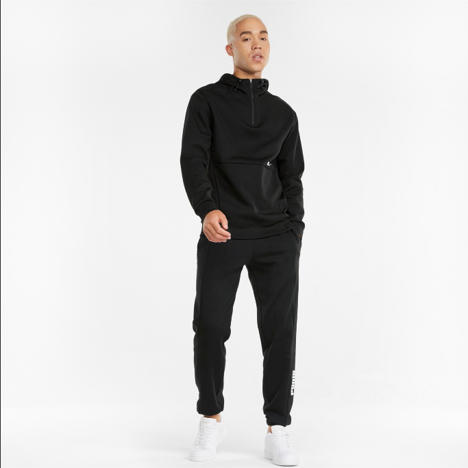 Puma Men's Half-Zip Hoodie RAD/CAL DK 589389-01 Black