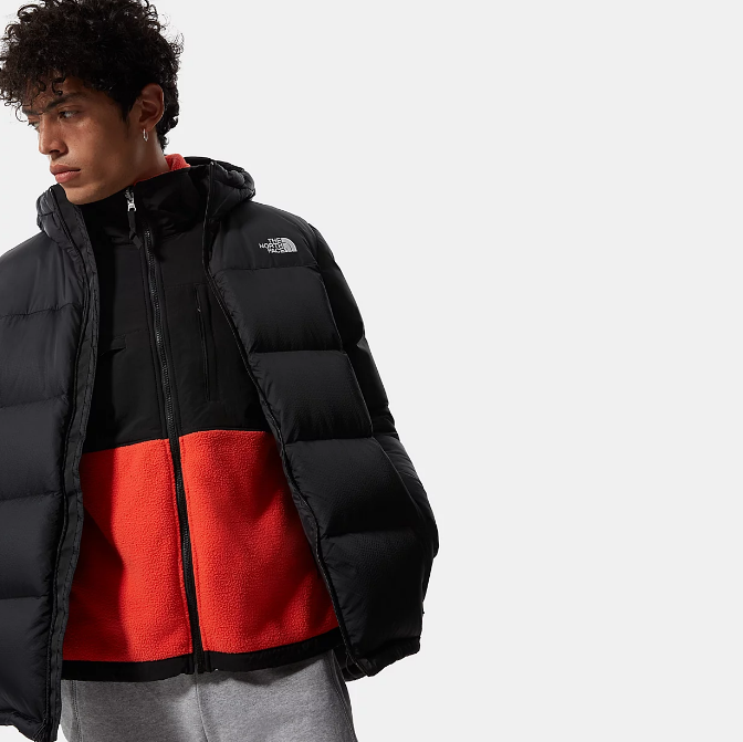 The North Face Men's Diablo Down Hooded Jacket NF0A4M9LKX7 Black Fill Hood