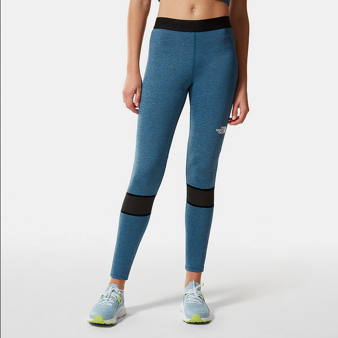 The North Face Women's Mountain Athletics Leggings NF0A5IF75W8 banff blue black heather-black