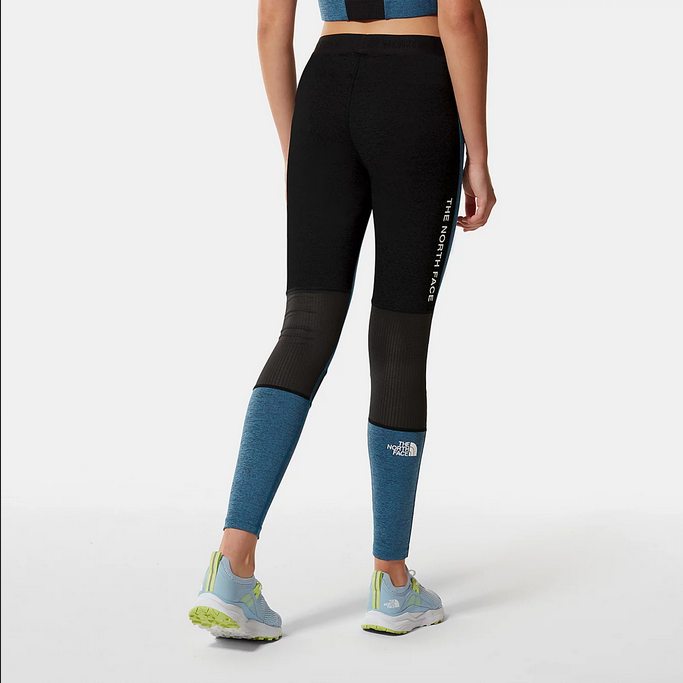 The North Face Women's Mountain Athletics Leggings NF0A5IF75W8 banff blue black heather-black