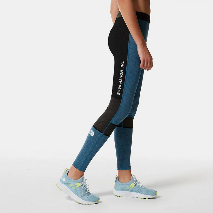 The North Face Women's Mountain Athletics Leggings NF0A5IF75W8 banff blue black heather-black