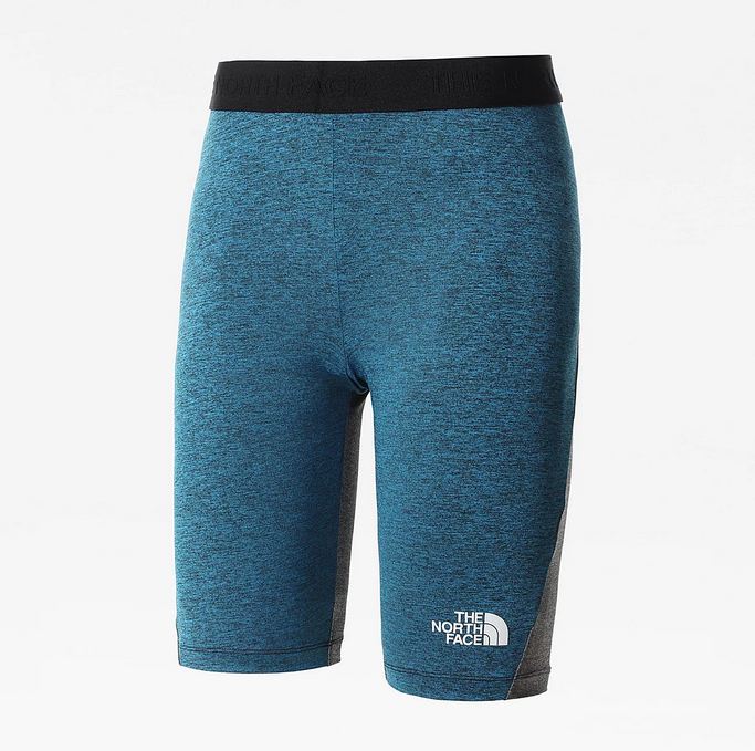 The North Face Short a vita alta Mountain Athletics da donna NF0A7R2T5W8 banff blue black heather-black
