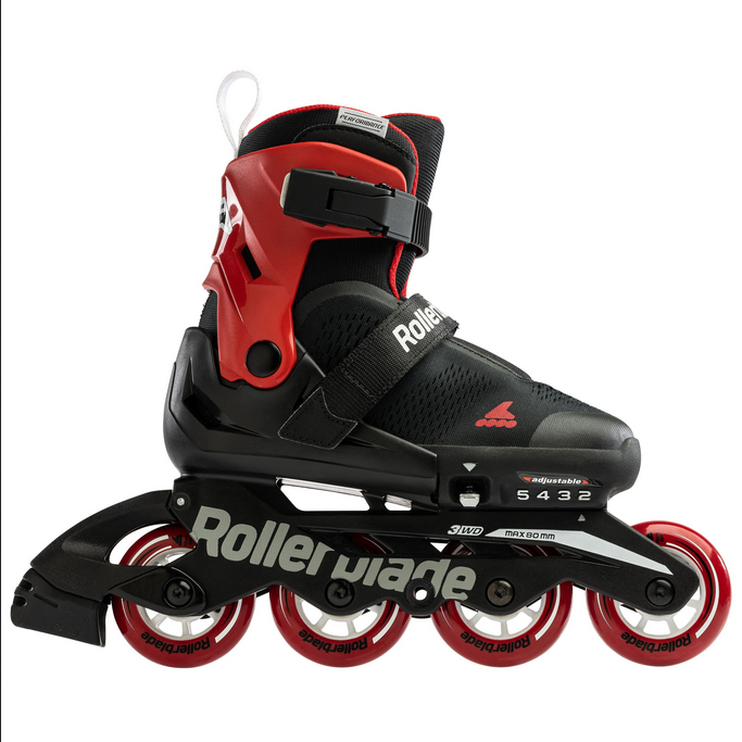 Rollerblade pattino in linea da ragazzi Microblade Free 07221800741 rosso-nero