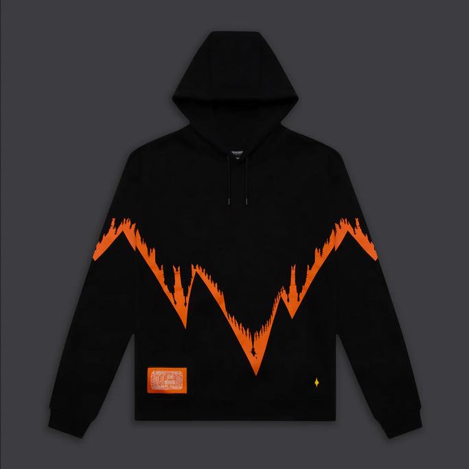 Dolly Noire felpa con cappuccio Bench Milano Outline Oversize Hoodie SW154-SN-01 black