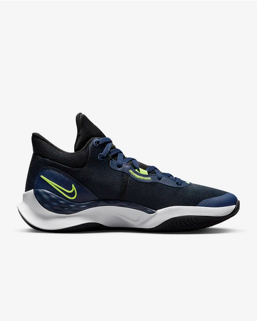 Nike Men's Renew Elevate 3 DD9304 005 Black-Blue-White Basketball Shoe