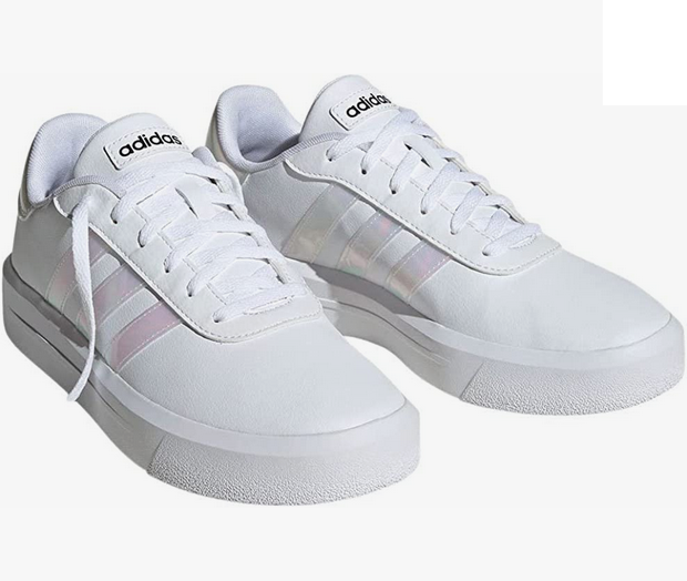Adidas women's wedge sneakers Court Platform H06299 white