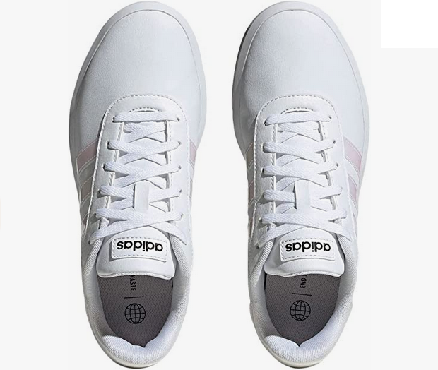 Adidas women's wedge sneakers Court Platform H06299 white