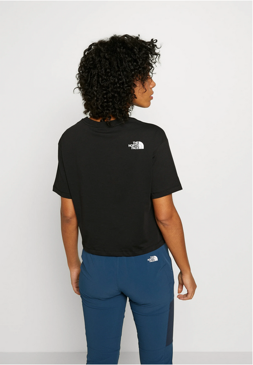 The North Face Girl's Crop Dome Tee NF0A82ECJK31 black