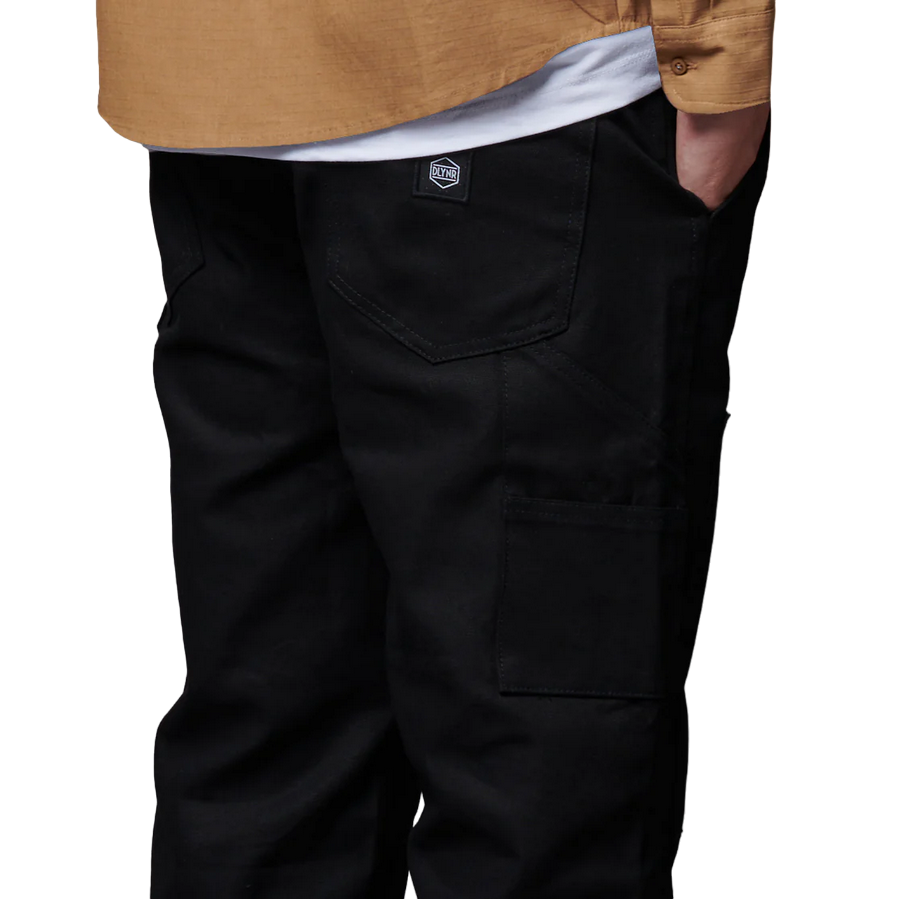 Dolly Noire pantalone carpentiere in tela pa904-qf-01 nero