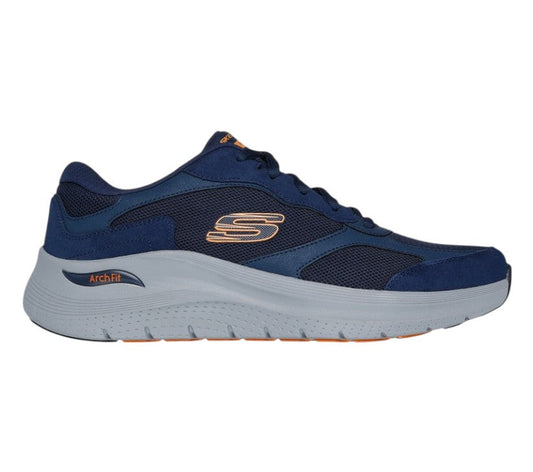 Skechers scarpa uomo Arch Fit 2.0 The Keep 232702/NVOR blu-arancio