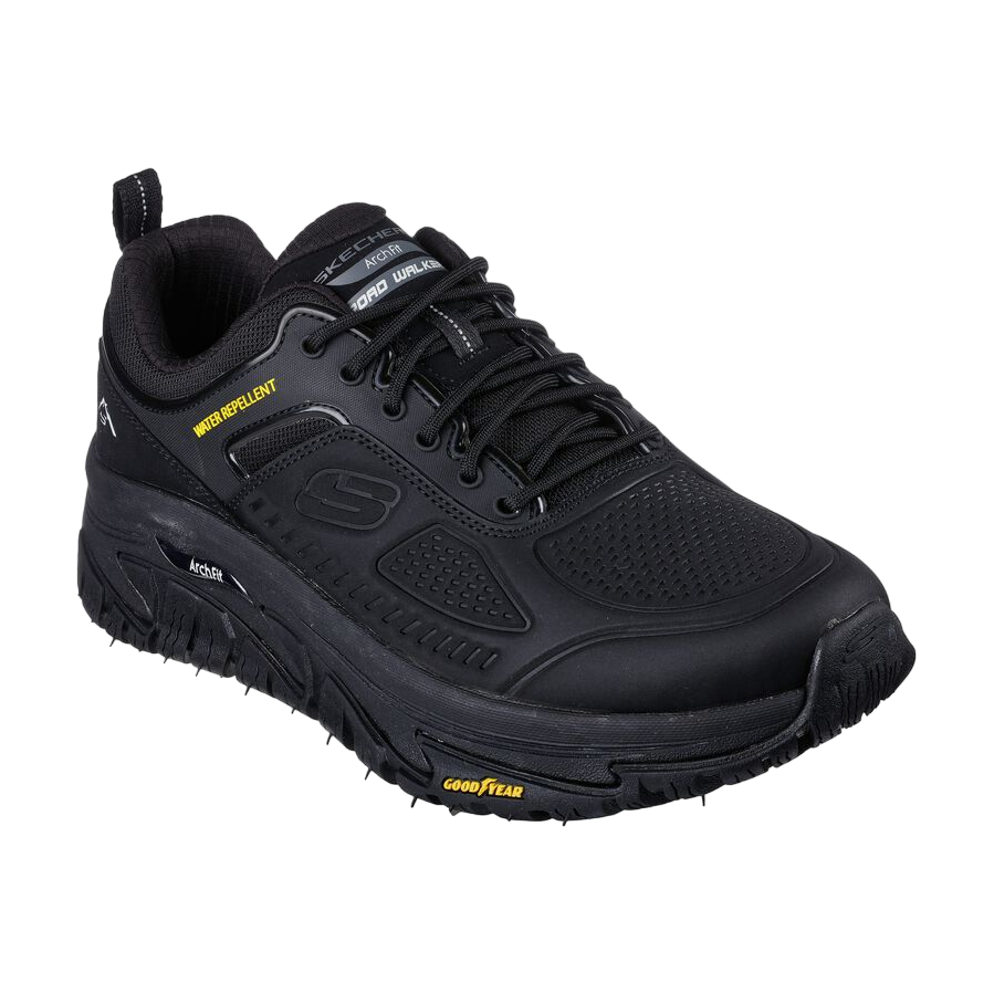 Skechers Arch Fit Road Walker Recon - Men's Black Outdoor Shoes 237333/BBK