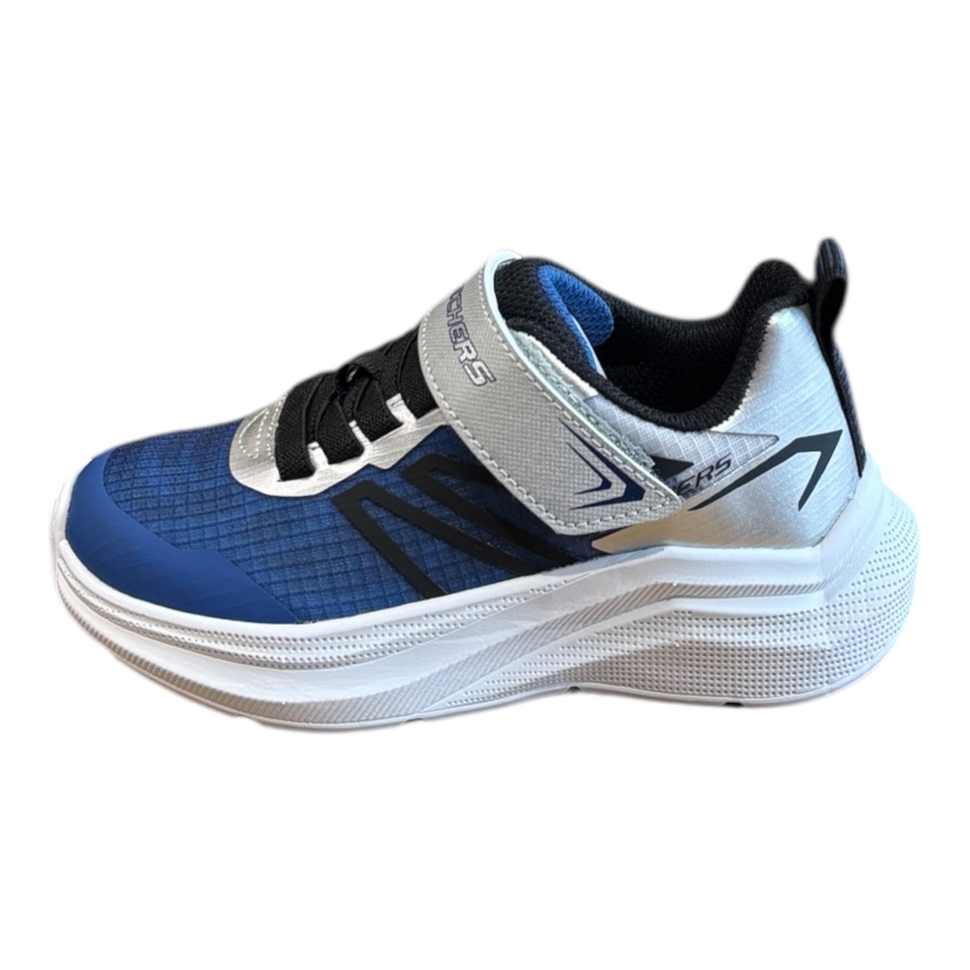 Skechers Microspec Velocity 404125L NVSL Navy/Silver Bambino
