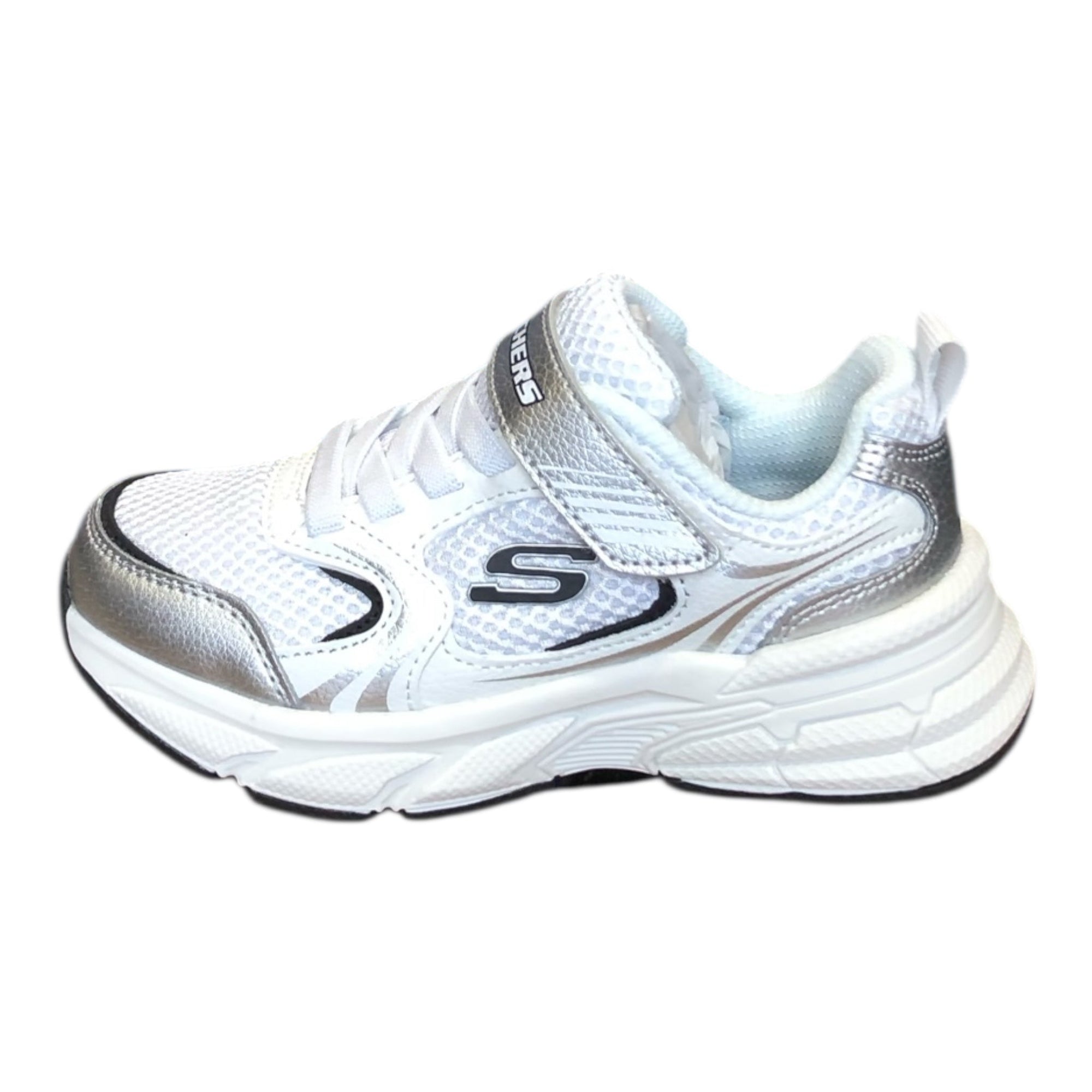 Skechers Retro-Graph 303692L WSL White/Silver Bambino