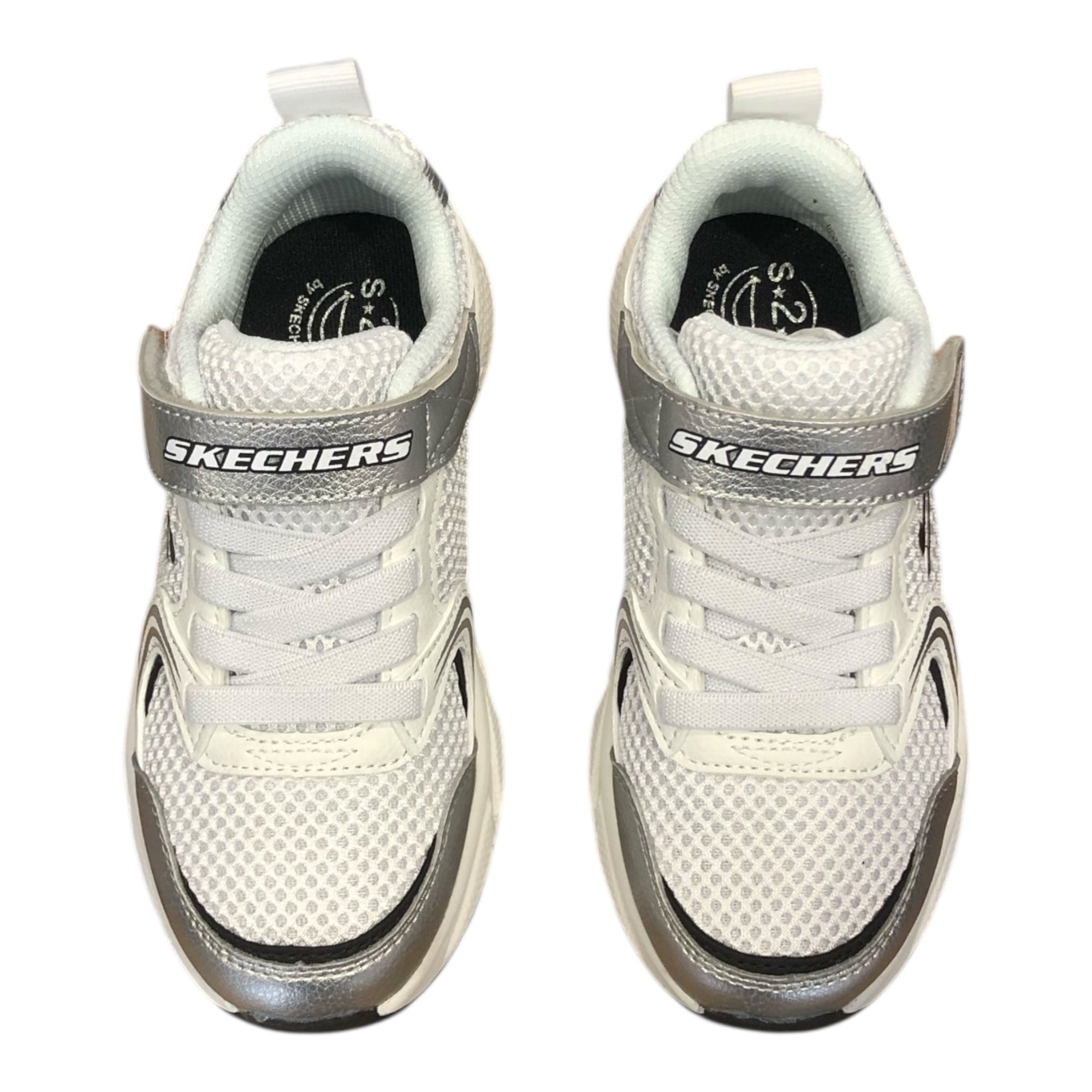 Skechers Retro-Graph 303692L WSL White/Silver Bambino