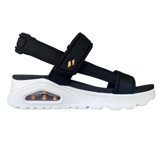 Skechers Sandali Uno Summer Stand2 Neri Donna 119813 - Vegan
