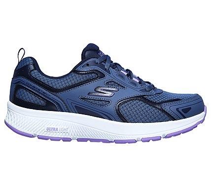 Skechers Go Run Consistent 128075 BLPR Women's Running Shoes Blue Purple - Breathable Mesh
