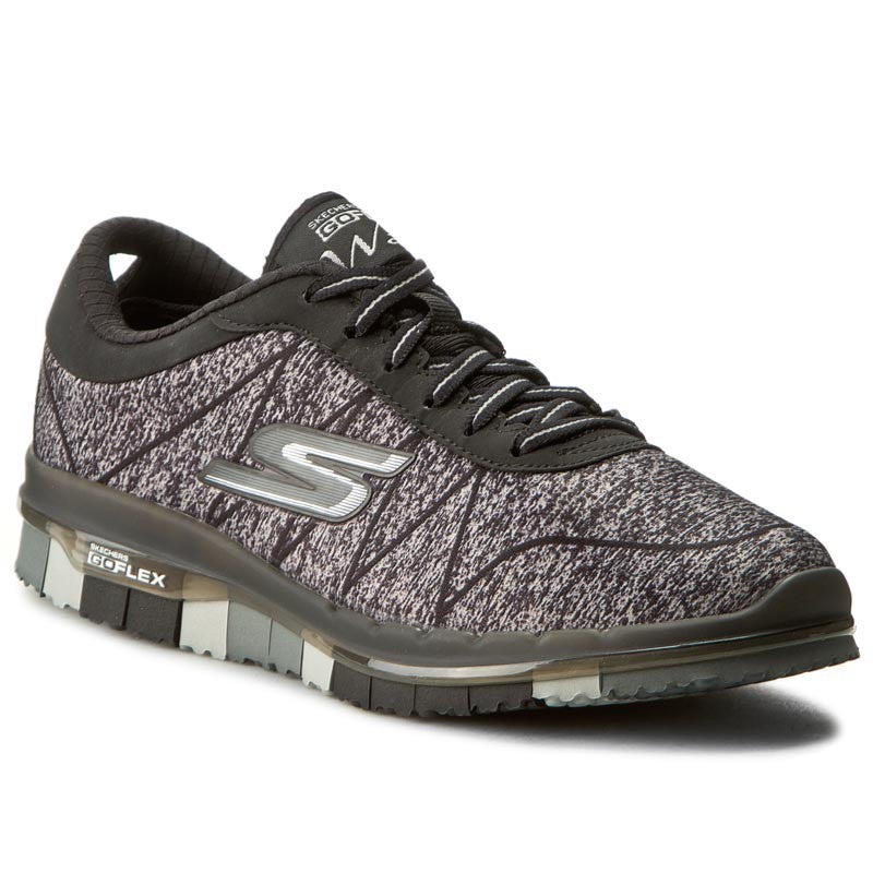 Skechers Go Flex Ability 14011 BKGY Women's Fitness Shoes Black Grey