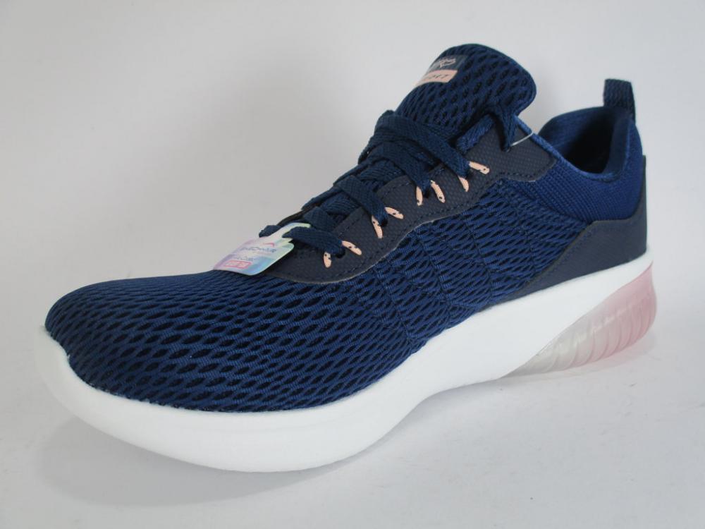 Skechers Skech Air Ultra Flex 13290 NVPK Navy - Women's Memory Foam Fitness Shoe